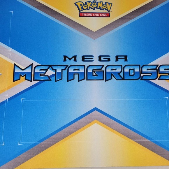 Pokemon Mega Metagross Tabletop Game Play Pad 23.5" x 13.5" - Picture 3 of 7